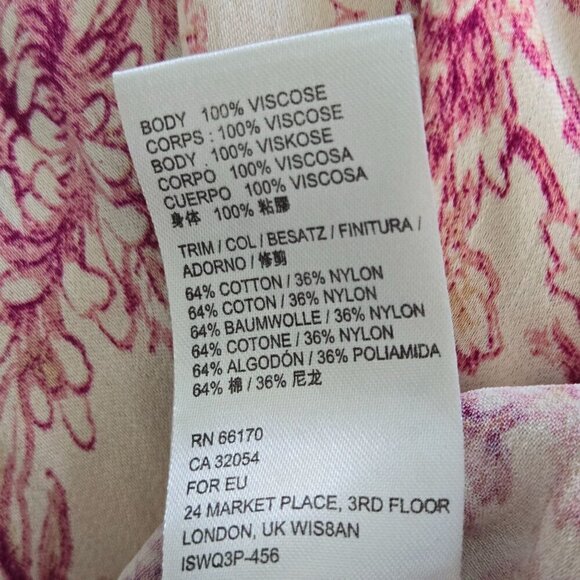 Free People Lucie Mini Dress Tie Open Back Lace Detail Puff Sleeves Size 0 - Picture 11 of 11